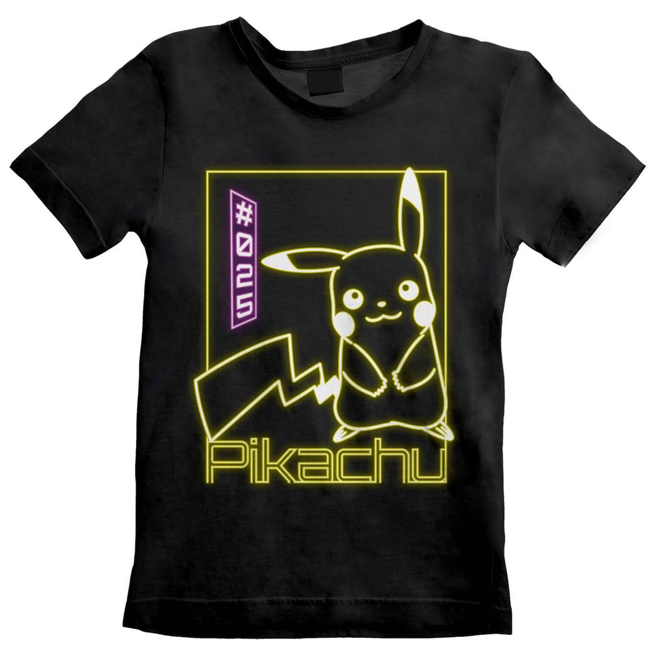 T-shirt Coton Pokemon Noir