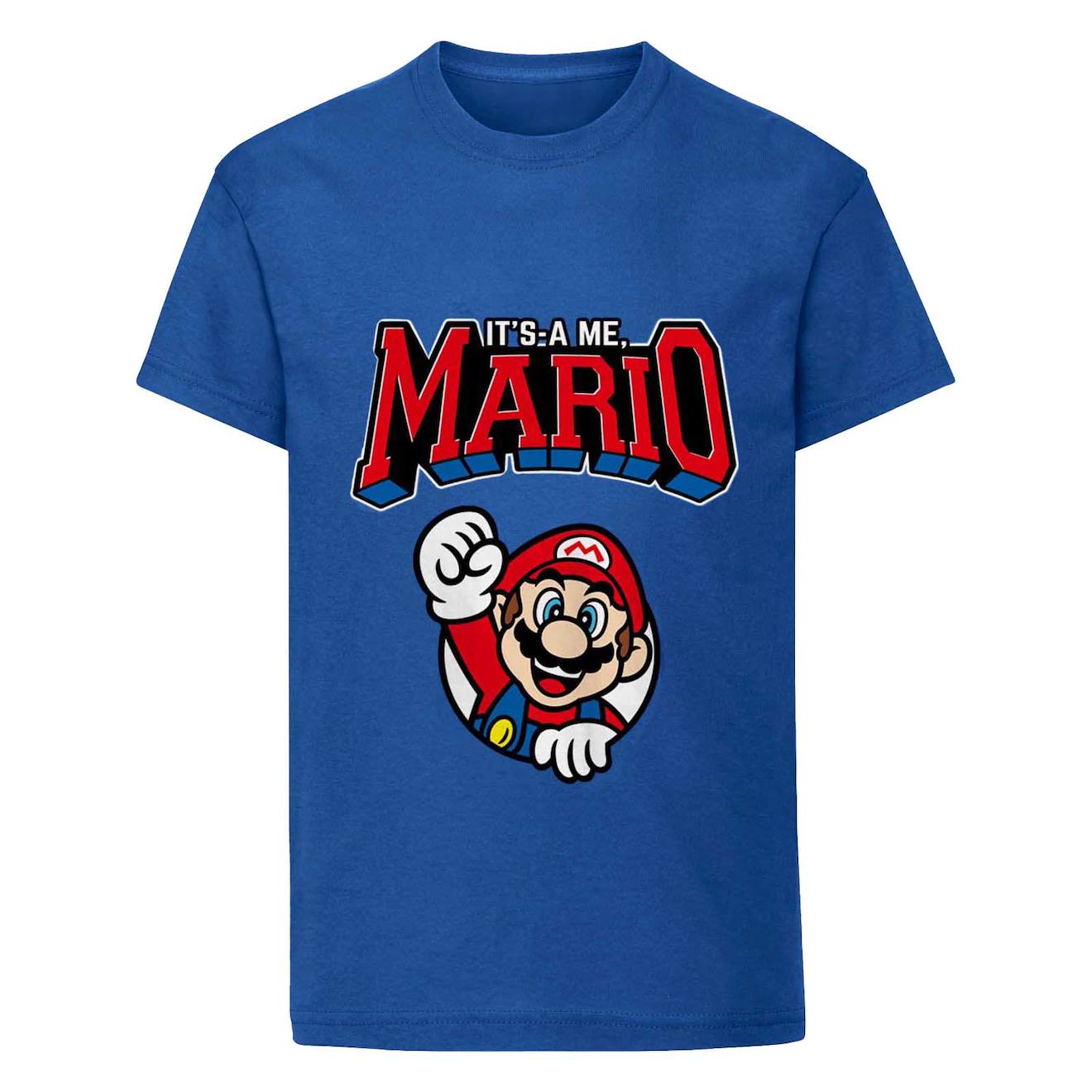 T-shirt Coton Super Mario Bleu