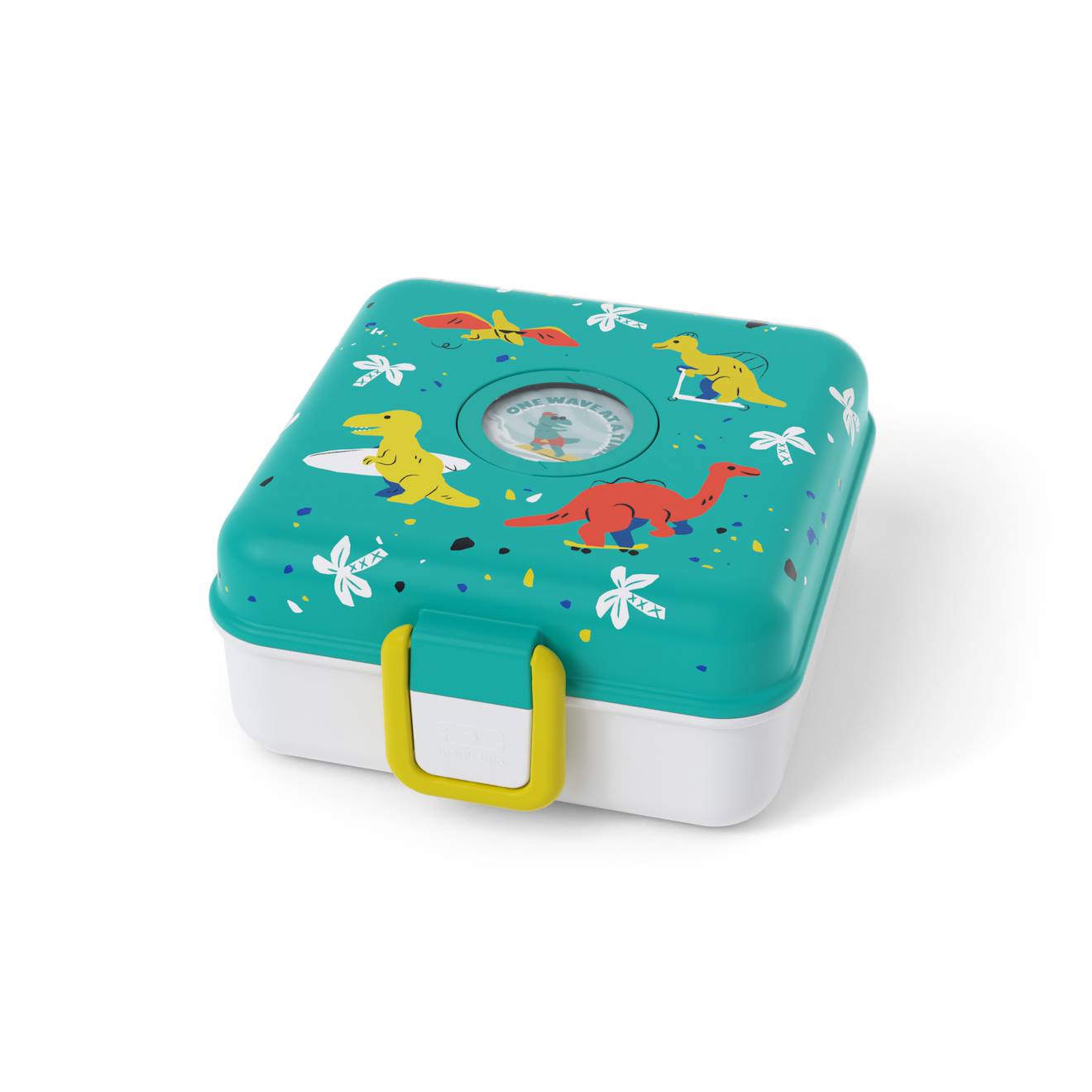 Boite À Sandwich Et Goûter 850ml Snacky Bleu Dino
