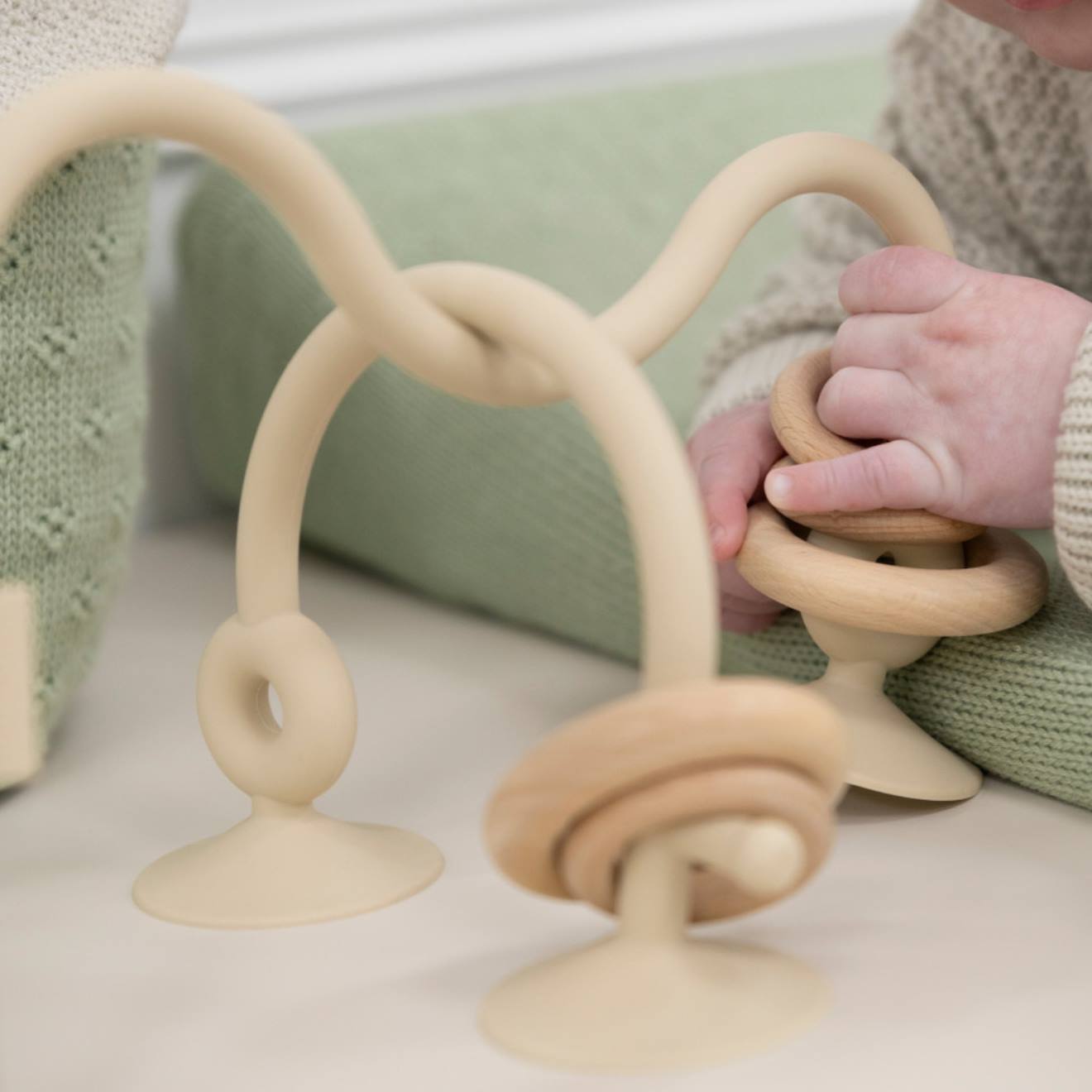 Labyrinthe À Perles En Silicone Urban Green Beige (Baby's Only) - Image 2