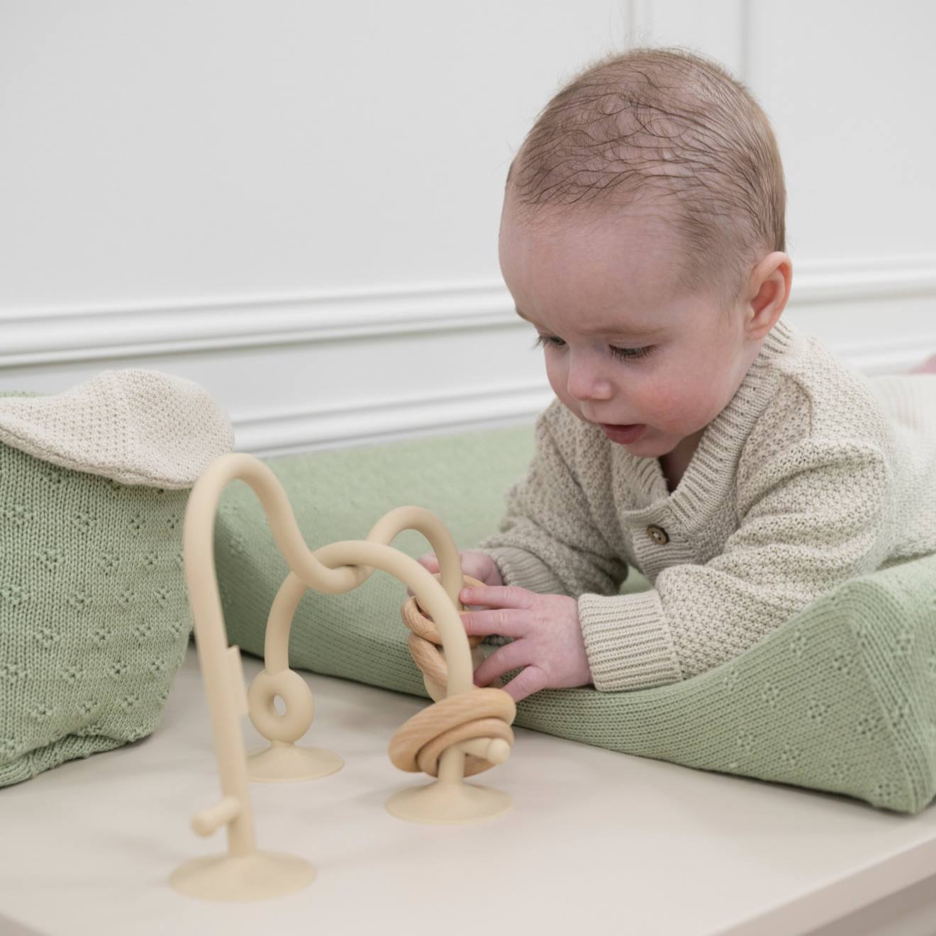 Labyrinthe À Perles En Silicone Urban Green Beige (Baby's Only) - Image 1