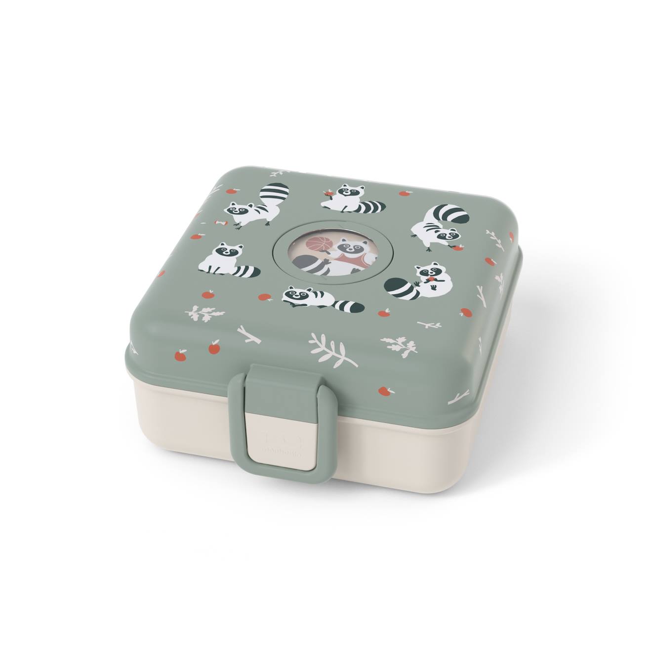 Boite À Sandwich Et Goûter 850ml Snacky Vert Raccoon
