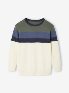 VERTBAUDET Blouson Coupe-Vent Colorblock Garçon - Résistant Et Tendance Pour L'École Et Les Balades