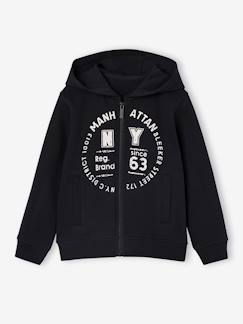 Sweat garçon zippé à capuche sport  - vertbaudet enfant