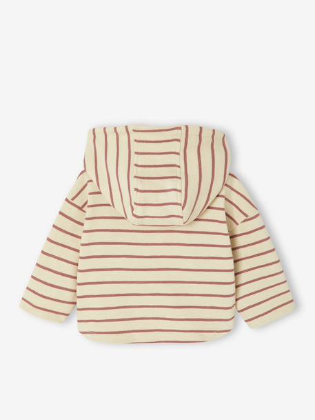 T-shirt à capuche bébé bleu glacier+sable+tomette 16 - vertbaudet enfant 