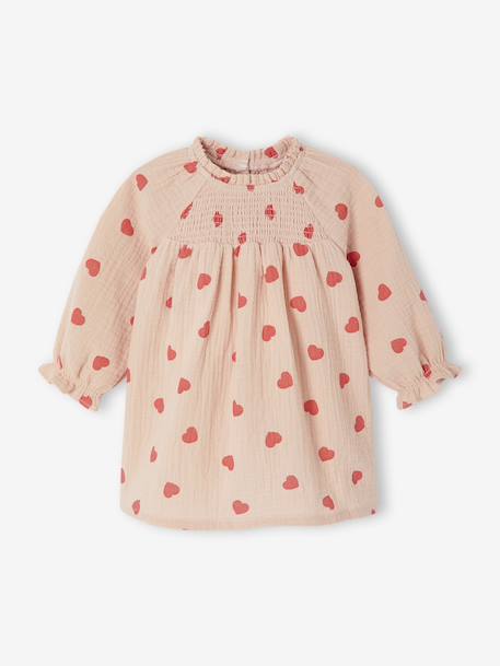 VERTBAUDET Robe Bébé Fille à Sequins Noël – Manches Longues, Noeud Fantaisie, Brillante Pour Fêtes Et Photos Magiques