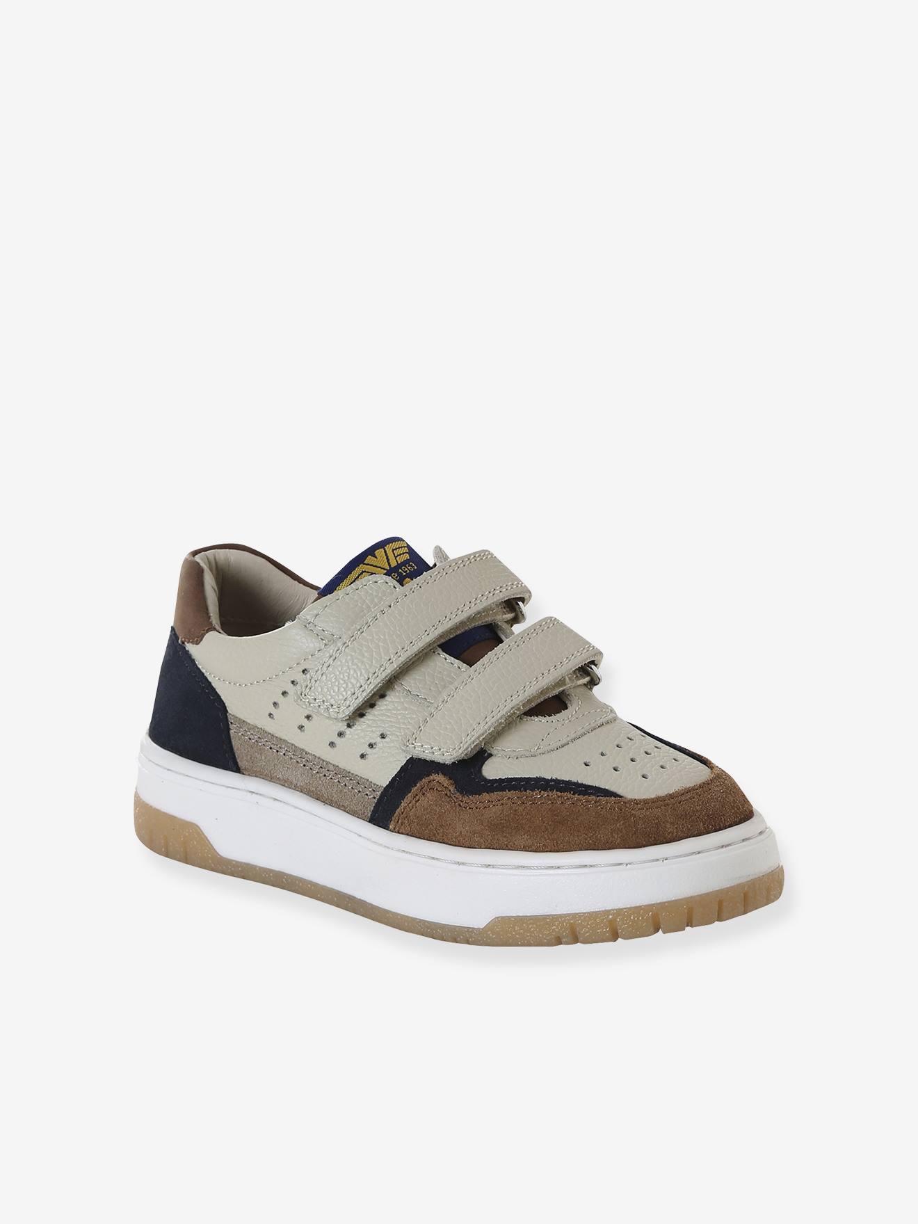 Baskets enfant garon cuir scratchs lot marron 21 €