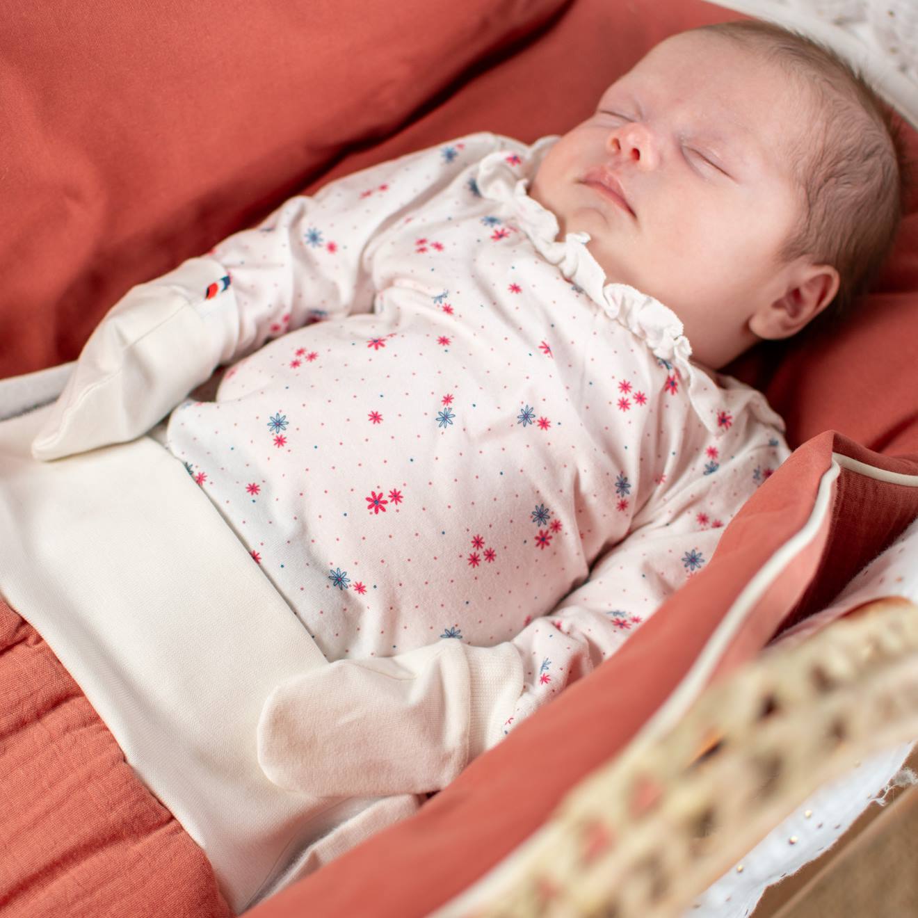 Moufles Naissance En Coton Gants Bébé Anti Griffures Écru (Sevira Kids) - Image 2