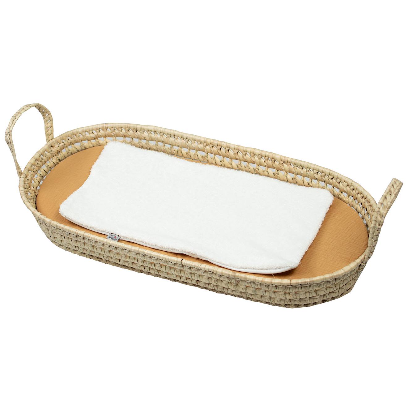Set Panier À Langer : Panier + Matelas + Drap-housse + Tapis De Change Jeanne Camel