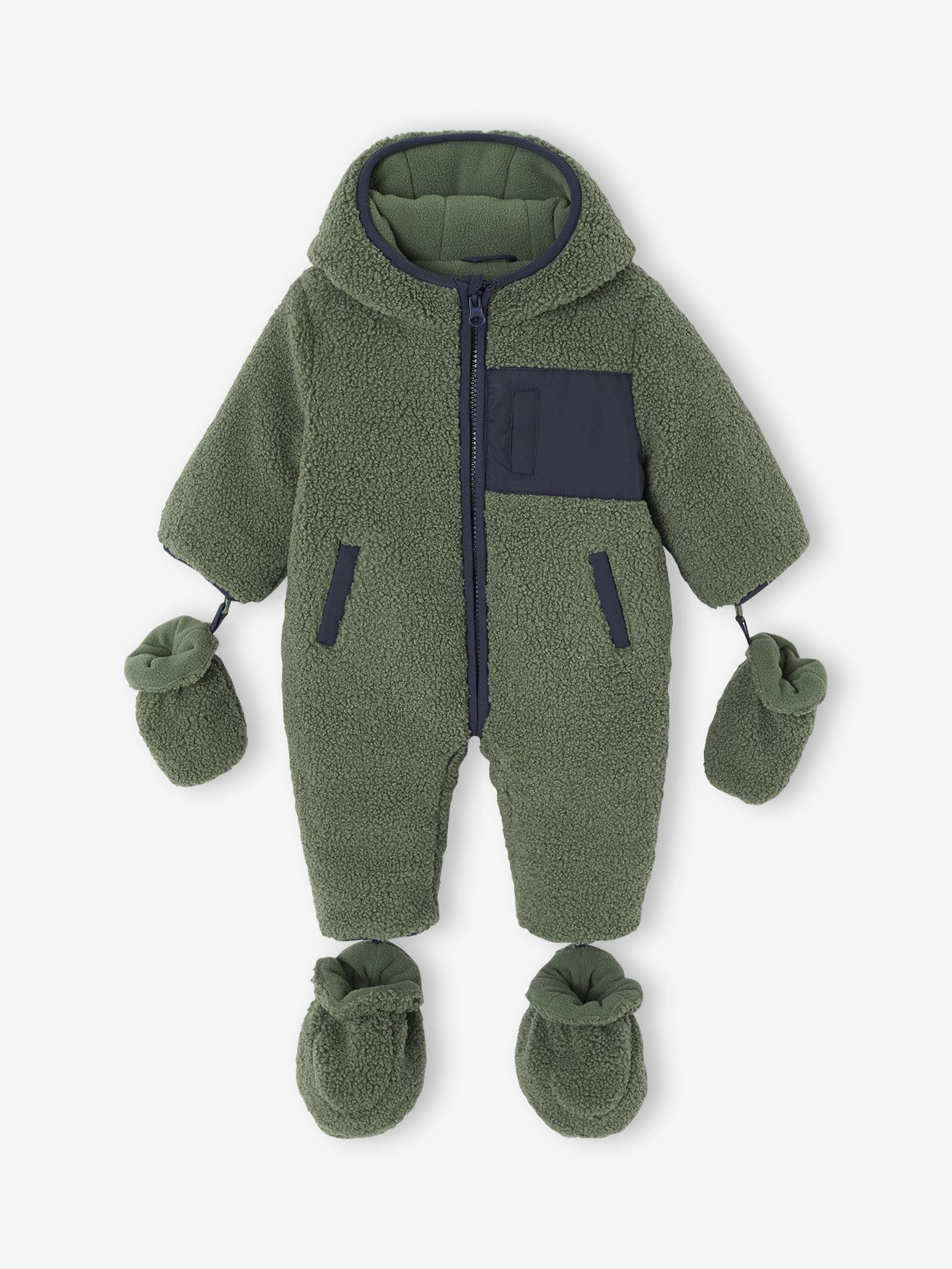 Combipilote naissance en sherpa kaki