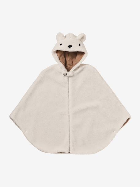 Vertbaudet - Poncho 18-36 mois pour siège auto & porte bébé écru