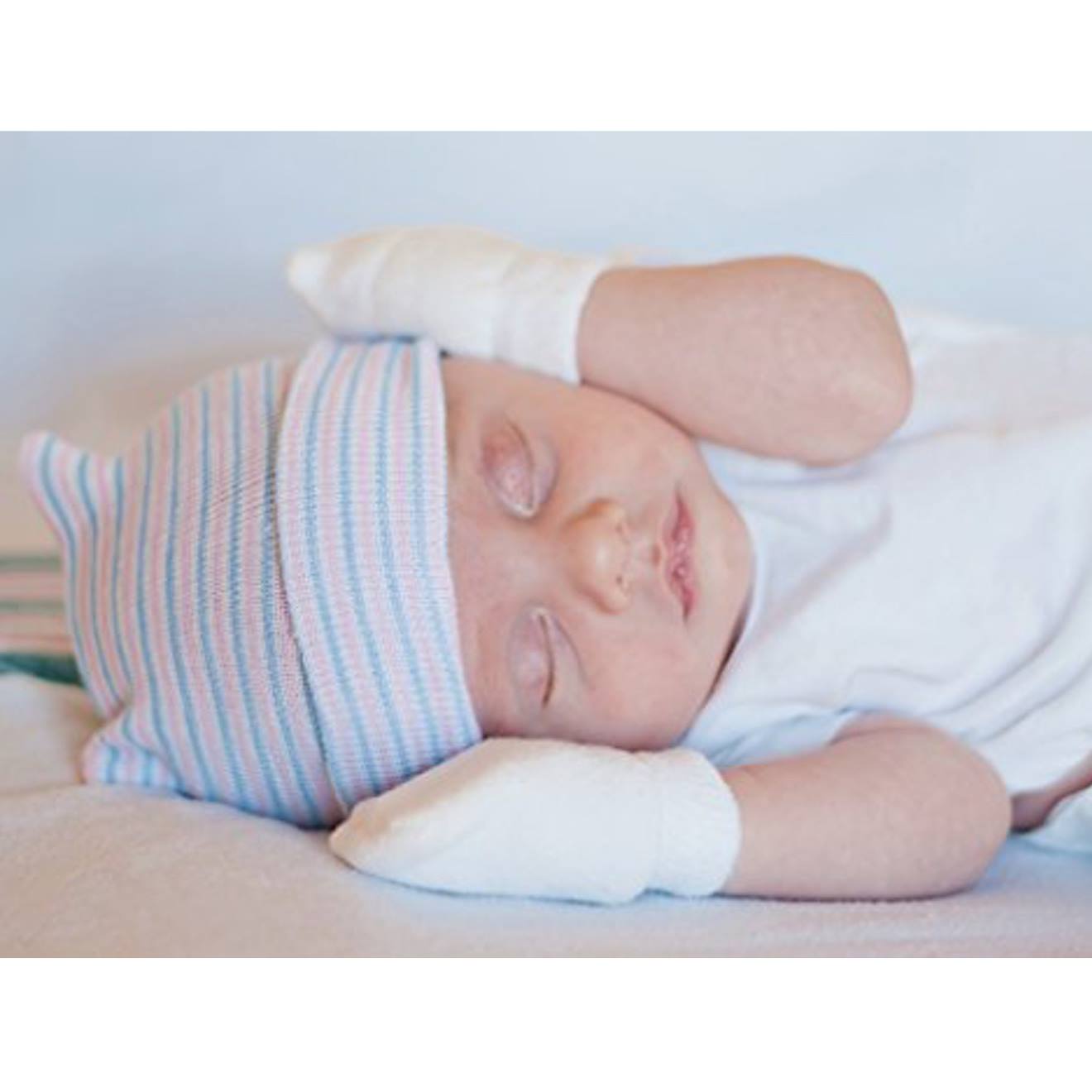 Moufles Naissance En Coton Gants Bébé Anti Griffures Vert (Sevira Kids) - Image 2