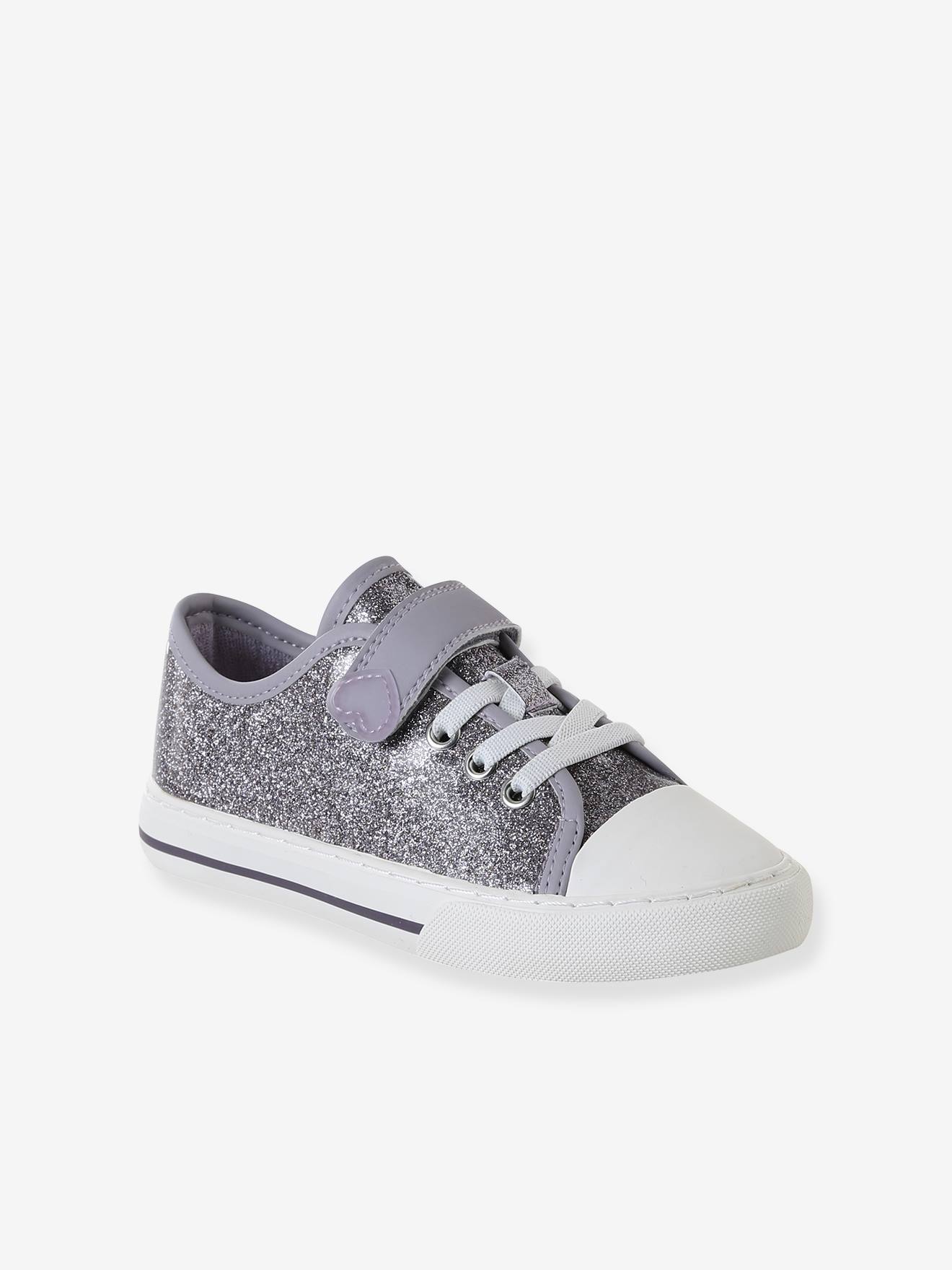 Basket enfant fille synthtique scratchs lilas 19 €
