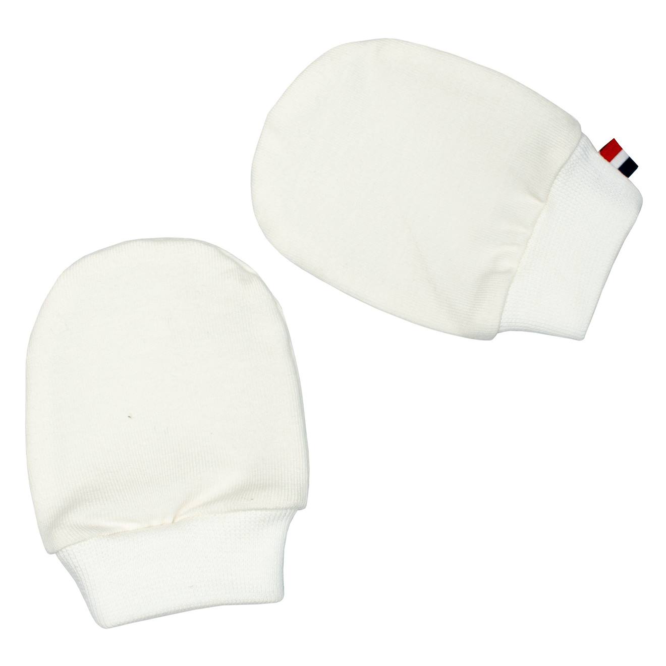 Moufles Naissance En Coton Gants Bébé Anti Griffures Écru
