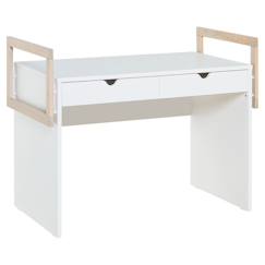 Chambre et rangement-Chambre-Bureau, table-Bureau primaire-Bureau 2 tiroirs avec cube stige