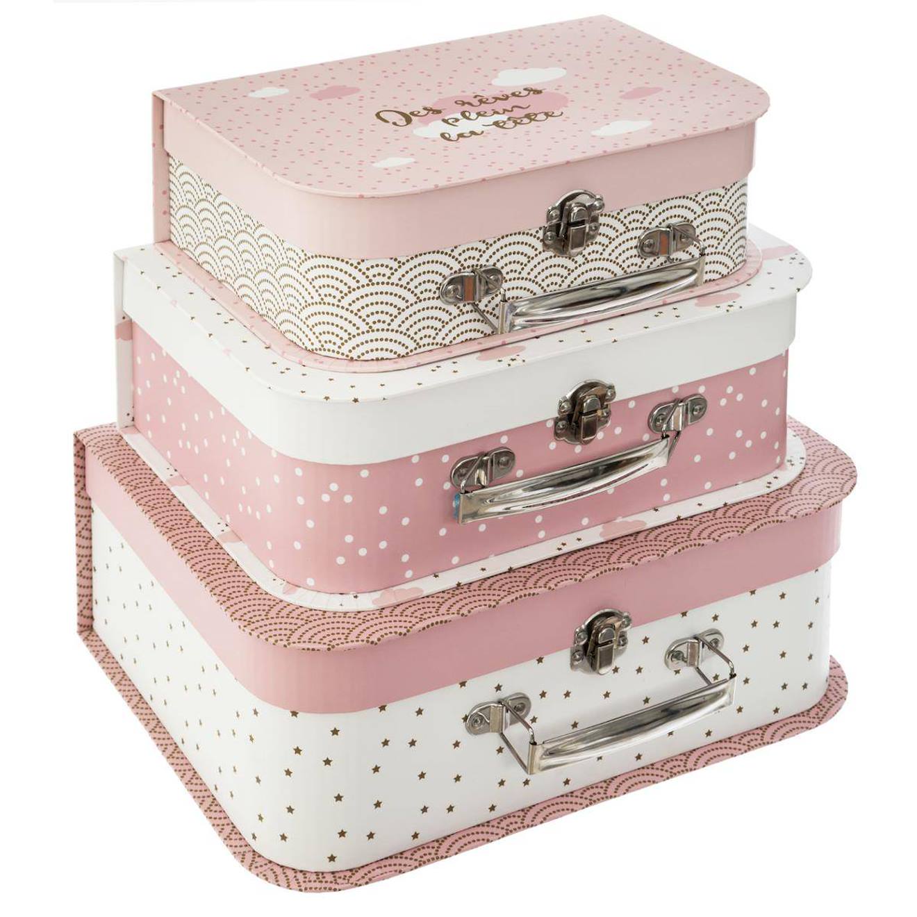 Set De 3 Valisettes Enfant - Douceur Multicolore