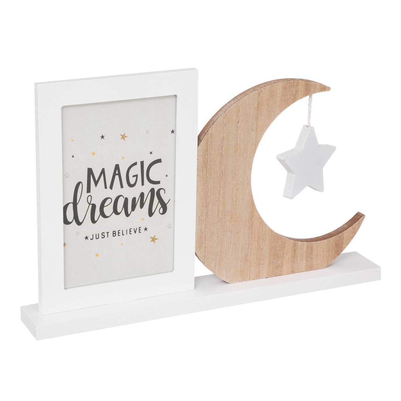 Cadre Photo Enfant - Lune Blanc