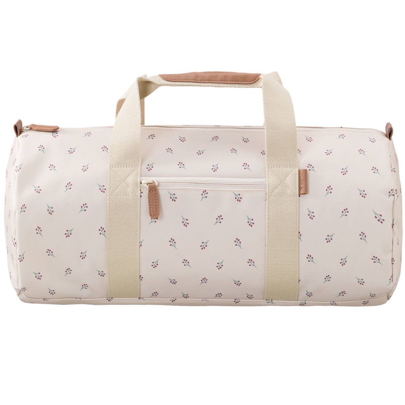 Sac Week-end Ecru, Marron, Rouge