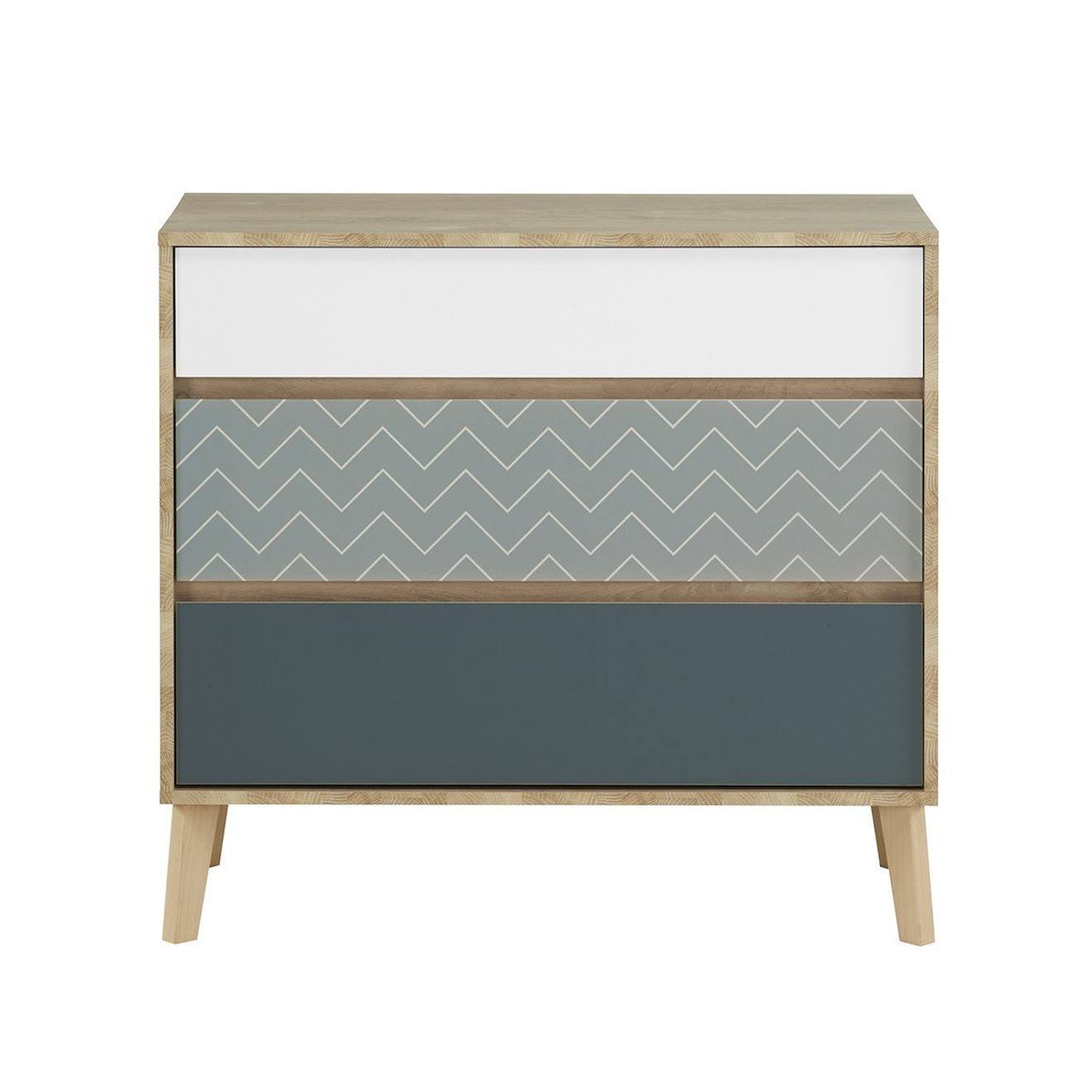 Commode 3 Tiroirs Larvik Bois Clair