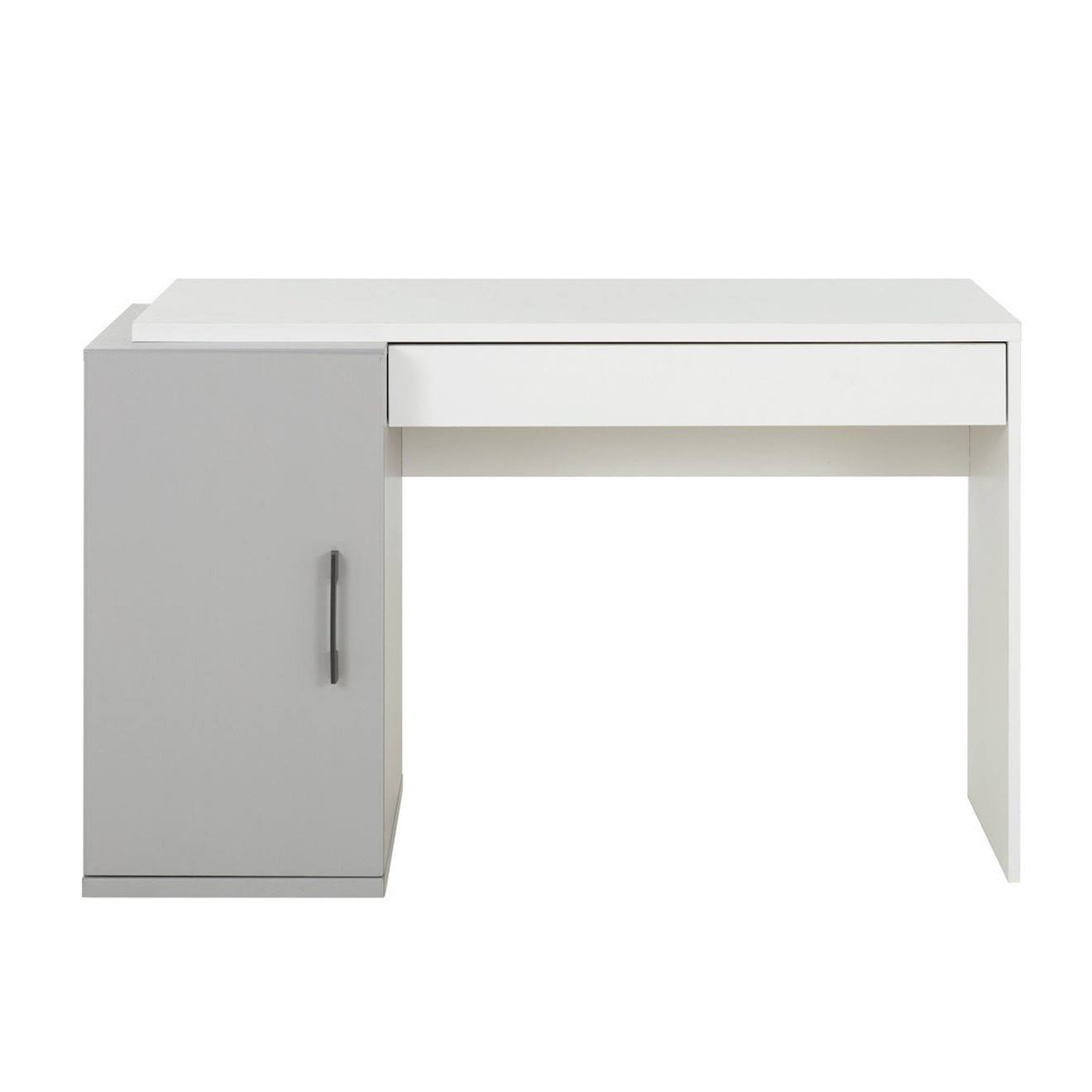 Bureau Ugo Gris Avec Caisson Ugo Gris
