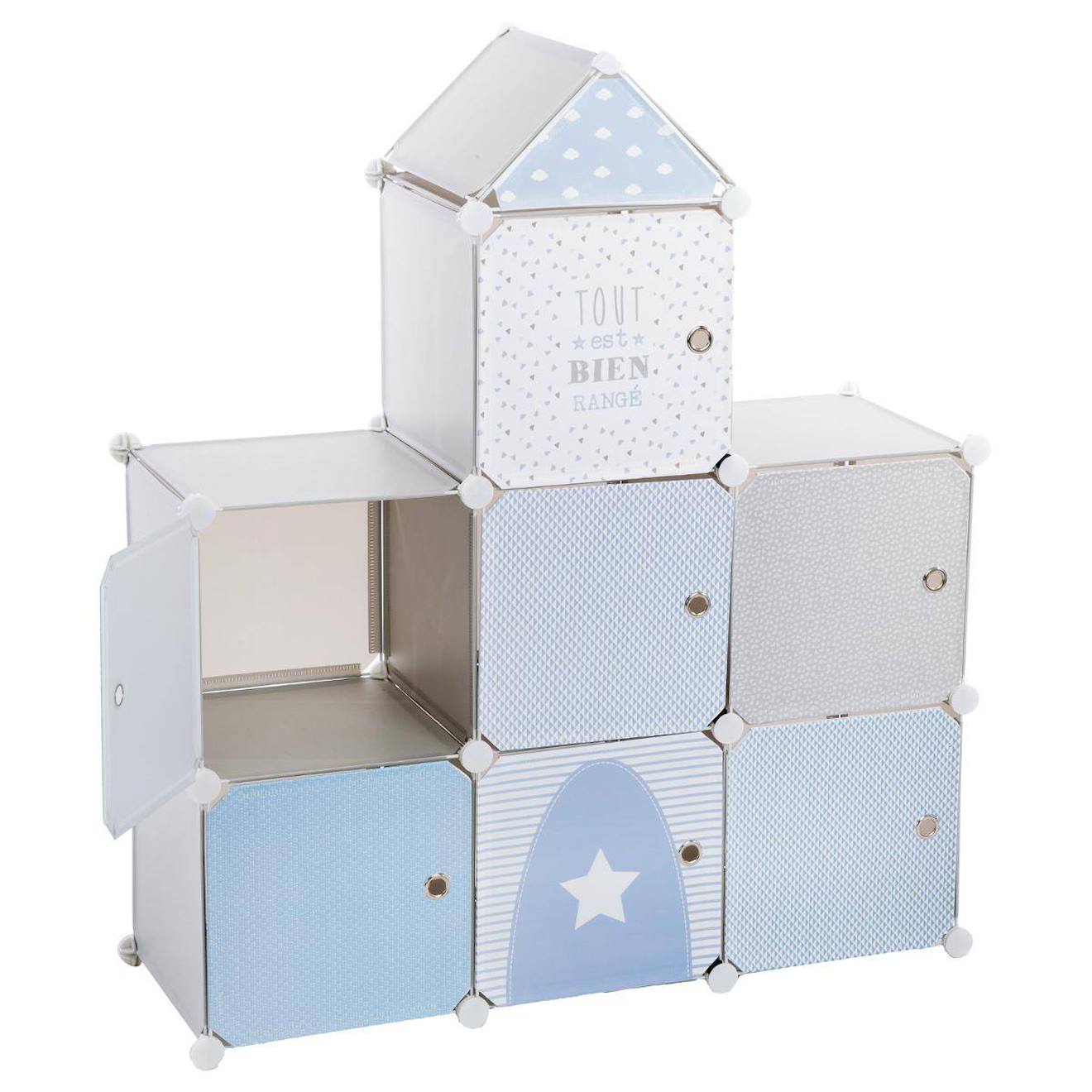 Casiers De Rangement Enfant Chà‚teau Gris