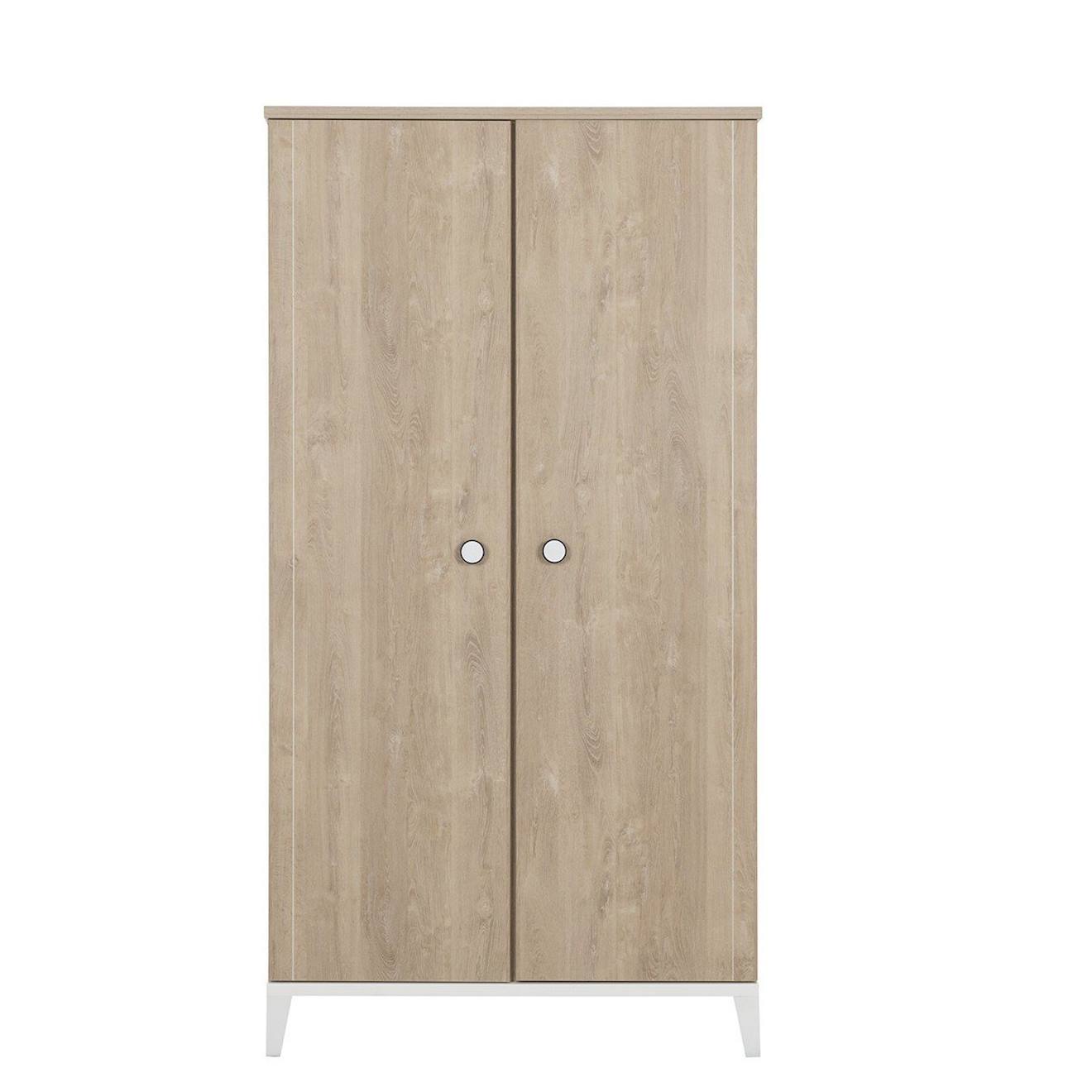 Armoire 2 Portes Marcel Bois Clair