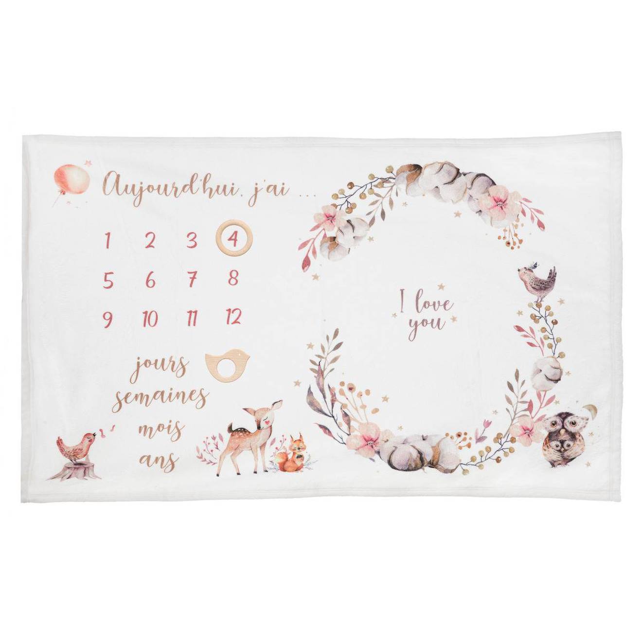 Couverture Étape Bébé - Nature Rose (Atmosphera For Kids) - Image 1
