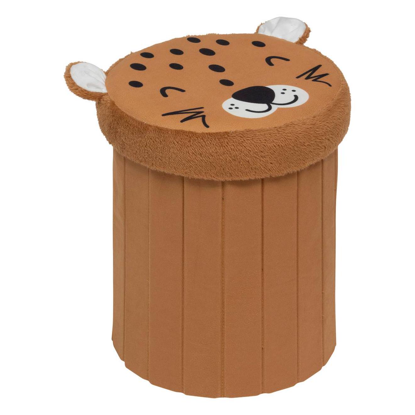 Pouf-coffre Enfant - Anoki Orange