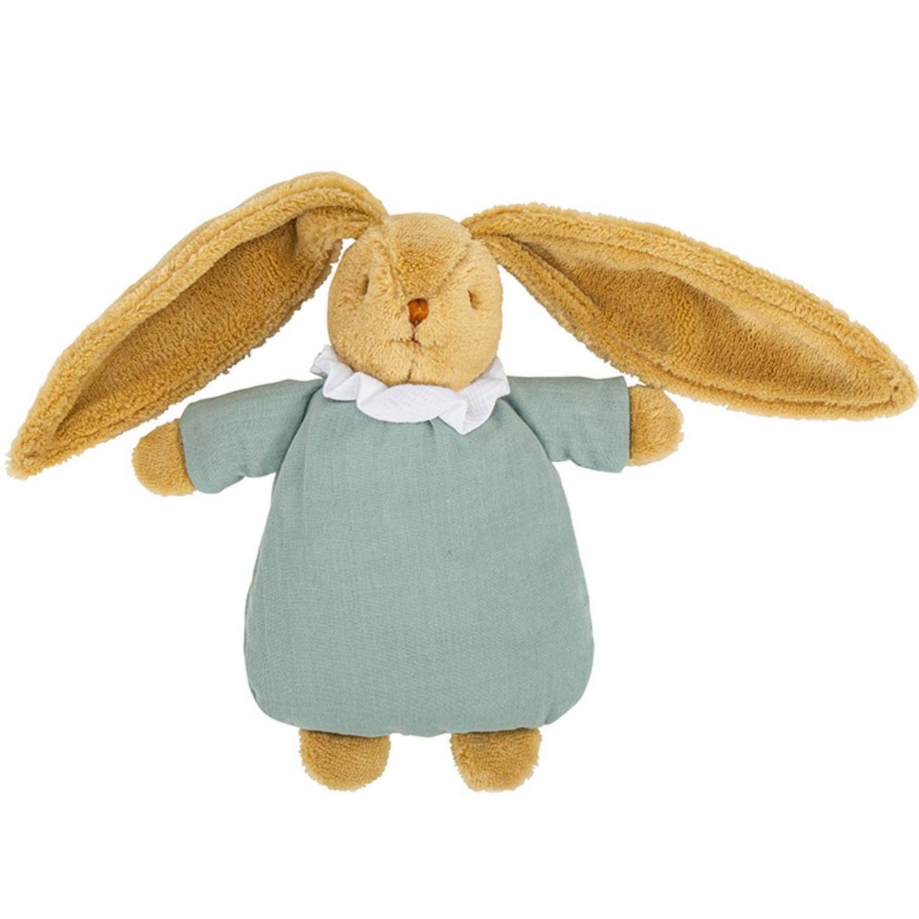 Peluche Hochet Lapin Nid D'ange Marinière (20 Cm) Céladon Peluche Hochet Lapin Nid D'ange Marinière (20 Cm) Céladon