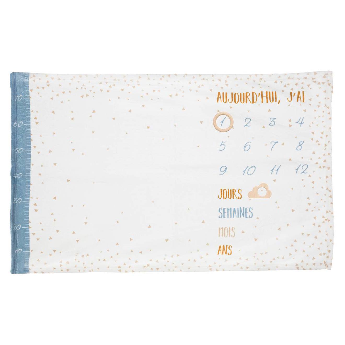 Couverture Étape Bébé - Étoiles Bleu
