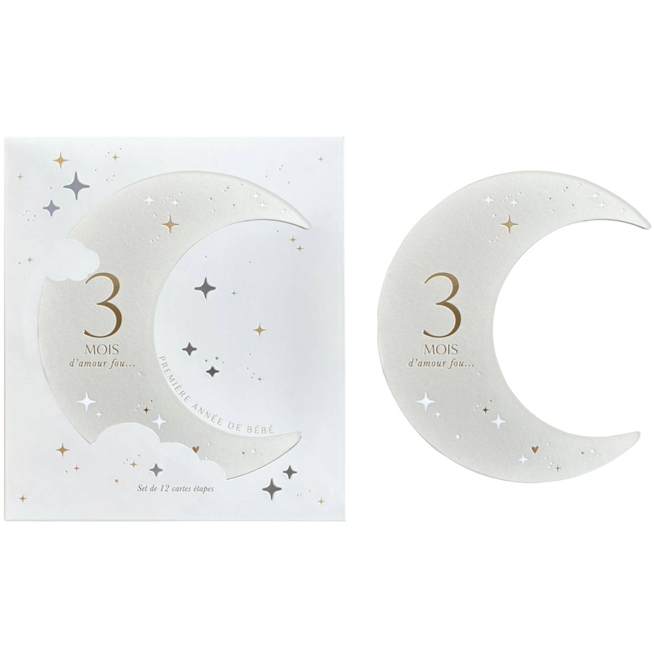 Cartes Étapes Beige, Blanc