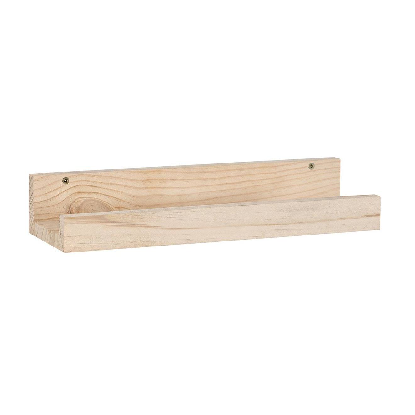 Etagère Murale En Pin Massif Bois Clair