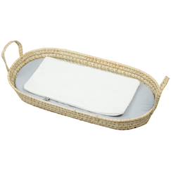 Set panier à langer : panier + matelas + drap-housse + tapis de change jeanne  - vertbaudet enfant