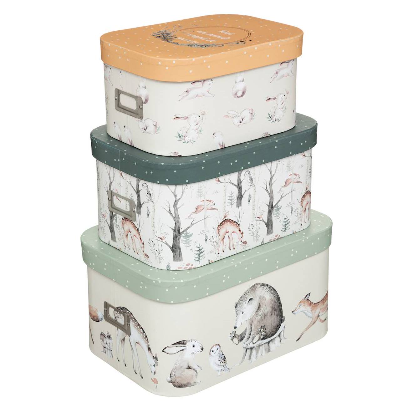 Set De 3 Boites De Rangement Enfant Multicolore (Atmosphera For Kids) - Couverture