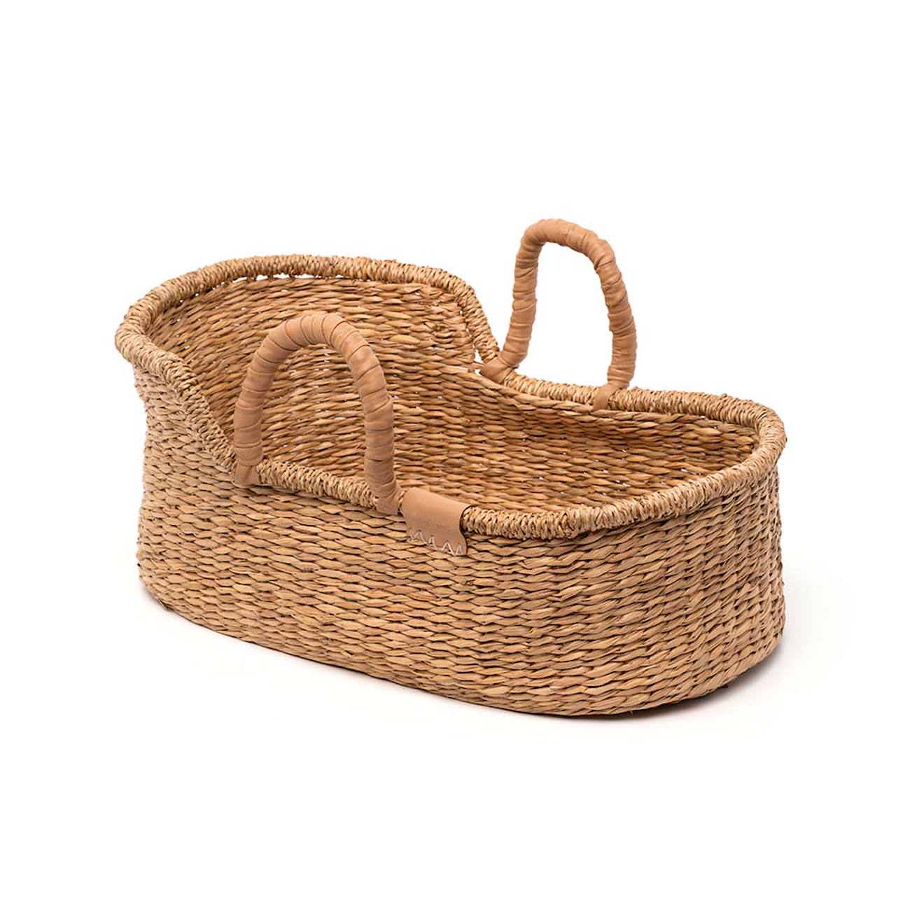 Panier Porte-bébé En Algues Accessoire Pour Poupée Marron