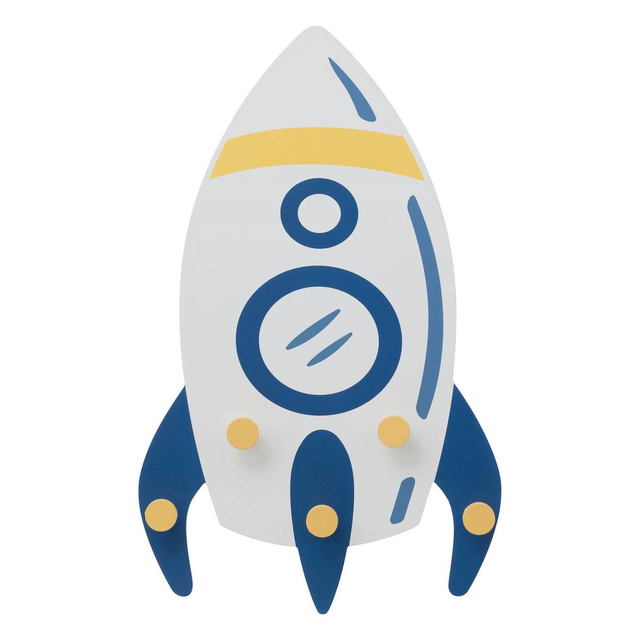 Patère Enfant Fusée - Espace Multicolore