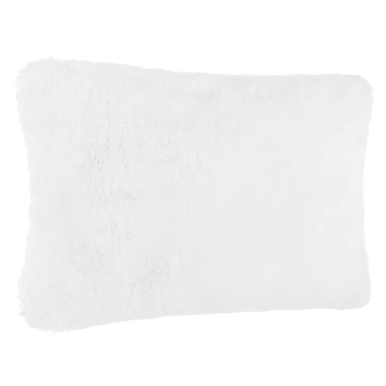 Coussin Fausse Fourrure Blanc