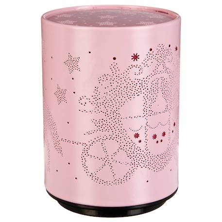 Veilleuse à pile push h.13cm métal Blanc calèche+Blanc coeur+Blanc étoile+Blanc nuage+Gris étoiles+Gris nuage+Rose calèche+Rose coeur 12 - vertbaudet enfant 