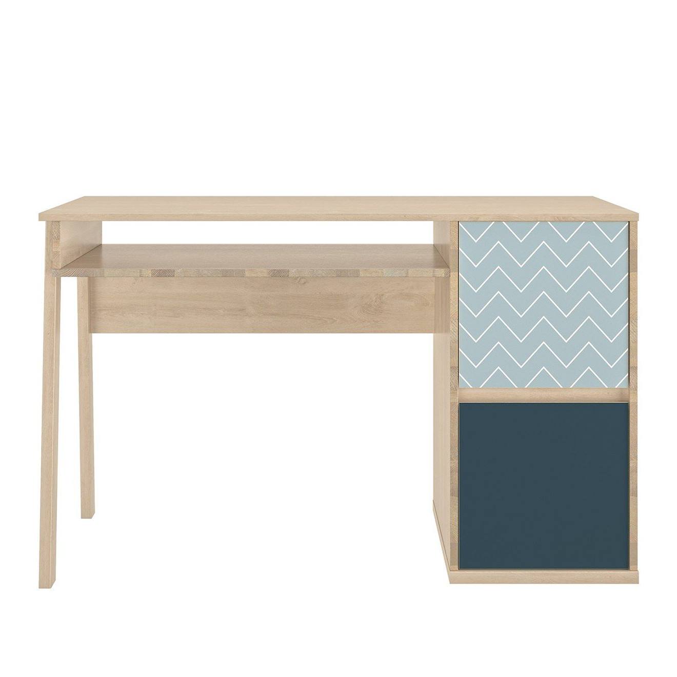 Bureau 1 Niche 2 Portes Larvik Bois Clair