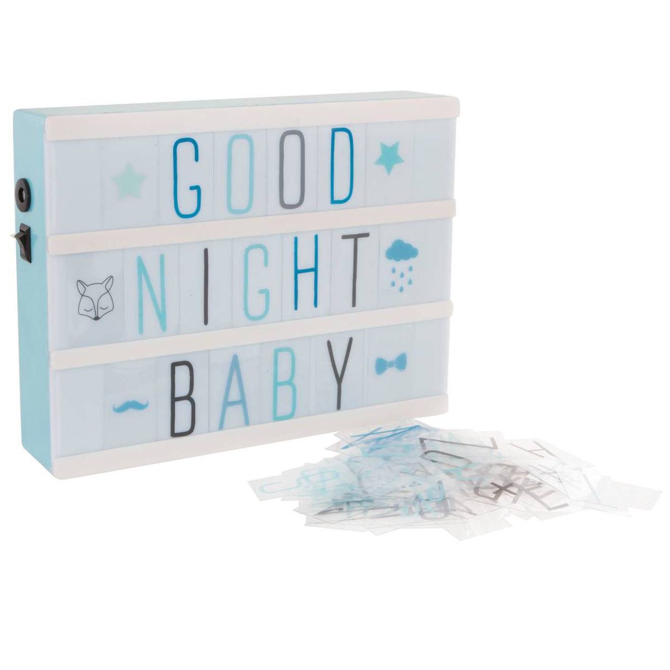 Lampe Boîte Lumineuse Enfant Bleu