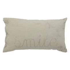 Linge de maison et décoration-Décoration-Coussin rectangulaire gaze de coton - Lili