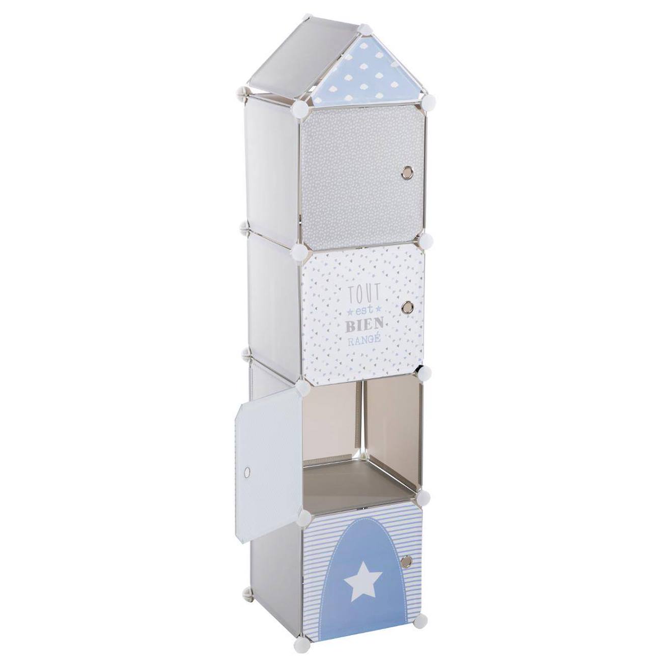 Casiers De Rangement Enfant - Colonne Gris