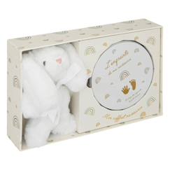 VERTBAUDET Coffret Cadeau Naissance Sous L'Océan Bleu Grisé - Trousse, Lingettes, Jouet Et Lange Personnalisable