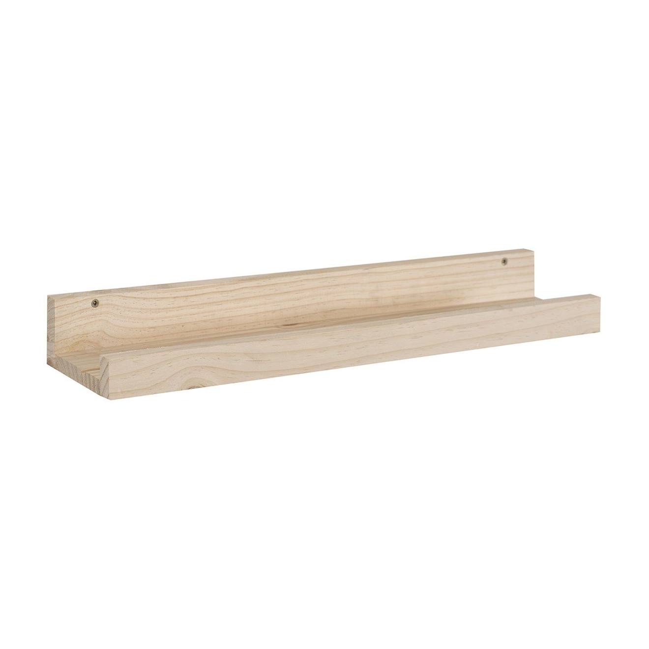 Etagère Murale En Pin Massif Bois Clair
