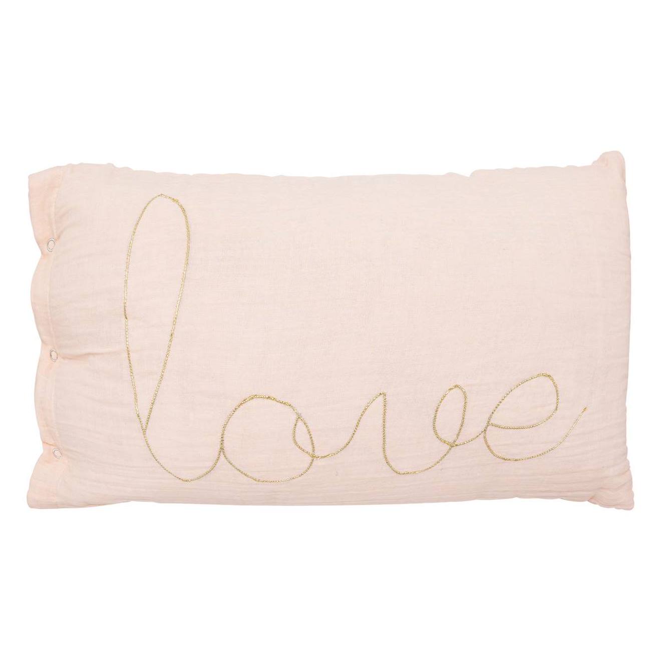 Coussin Rectangulaire Gaze De Coton - Lili Rose Clair
