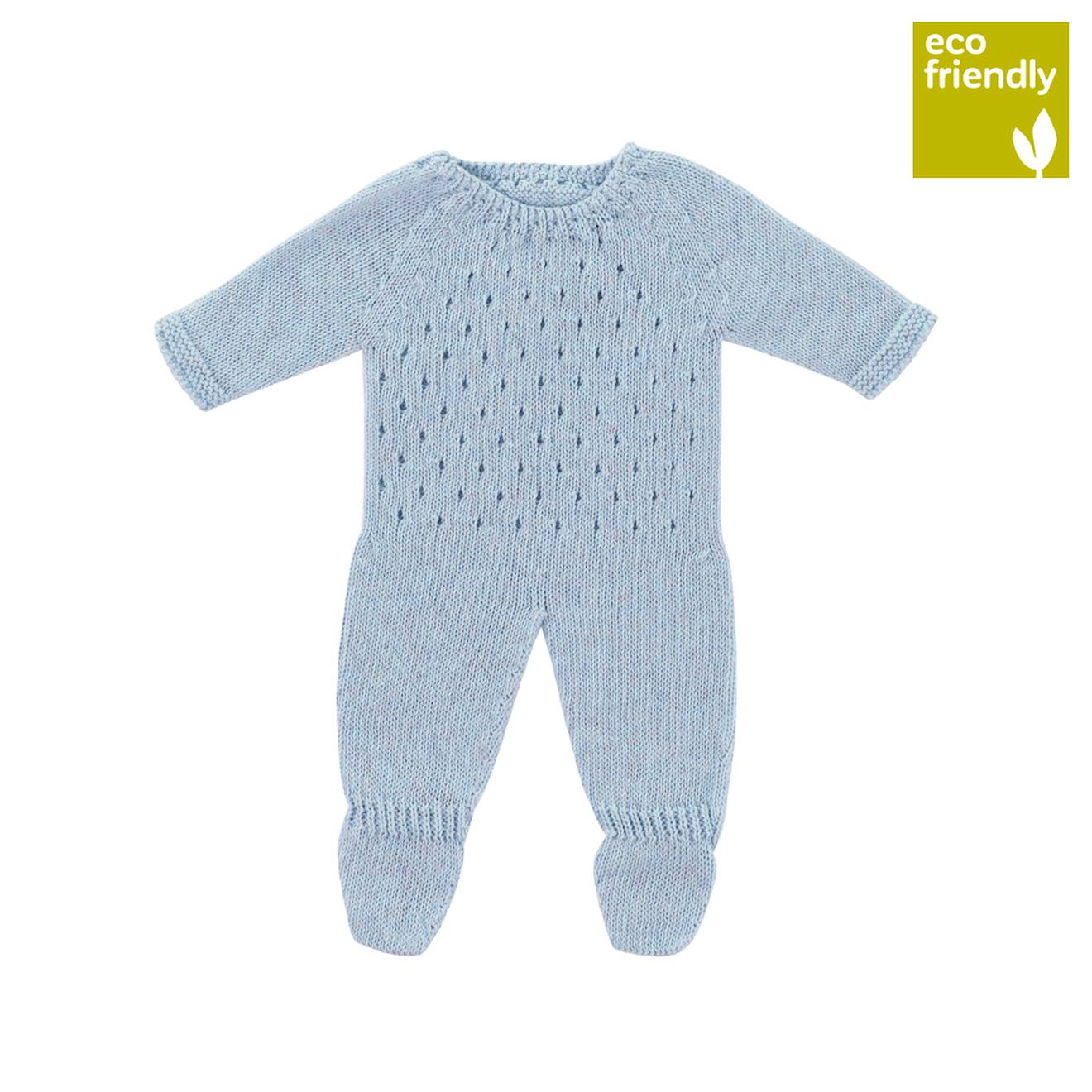 Pyjama En Tricot Bleu Pour Poupée De 38cm Bleu