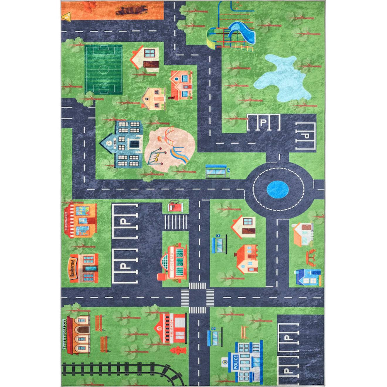 Tapis Enfant Circuit Vert Tapis Enfant Circuit Vert