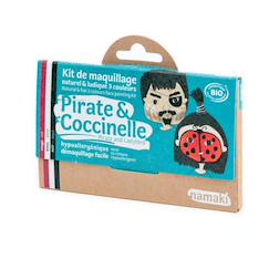 Kit de maquillage 3 couleurs pirate et coccinelle  - vertbaudet enfant