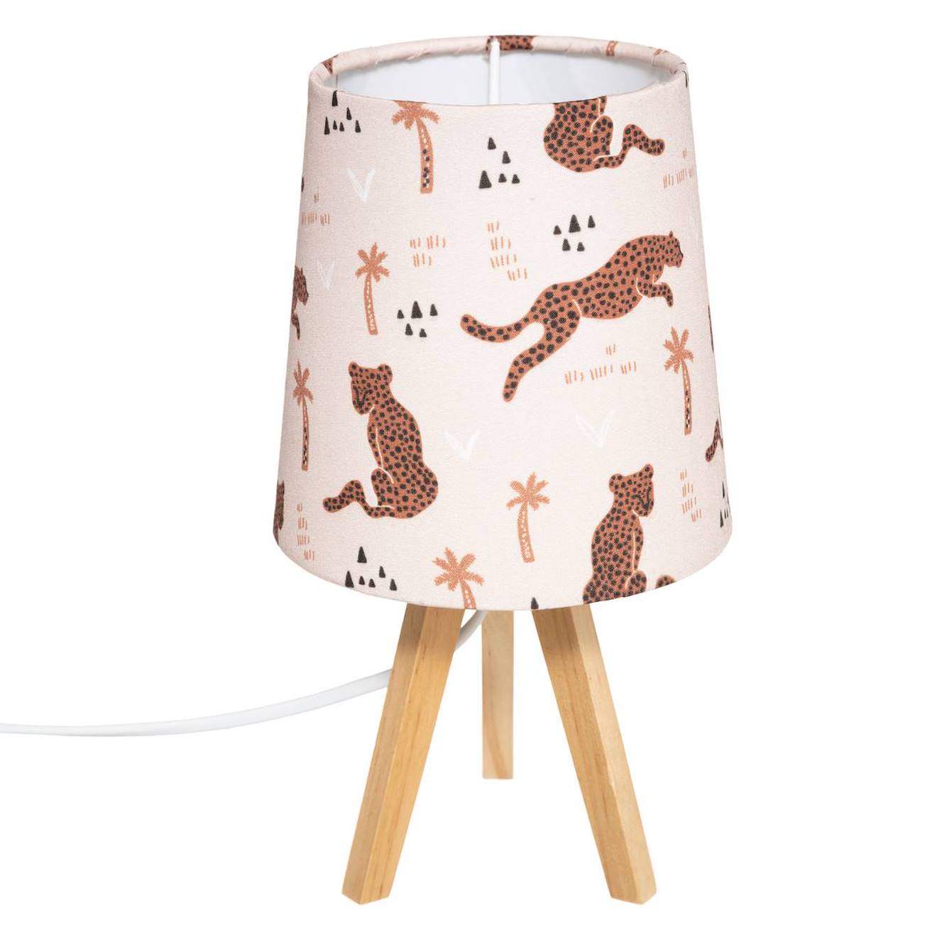 Lampe Trépied Enfant - Panthère Multicolore