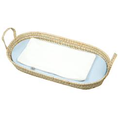 Set panier à langer : panier + matelas + drap-housse + tapis de change jeanne  - vertbaudet enfant